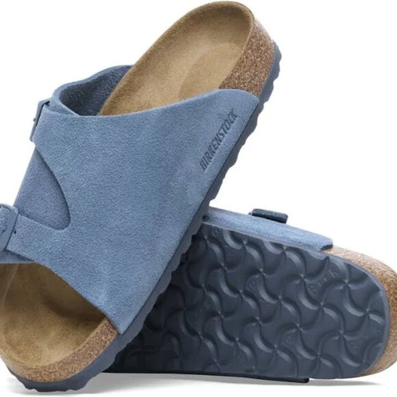 Birkenstock Zurich Suede Leather in Elemental Blue - BRAND NEW W/ TAGS SZ 11/42 - Picture 4 of 5